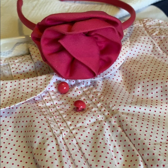 Janie and Jack pink rose headband - Picture 3 of 3